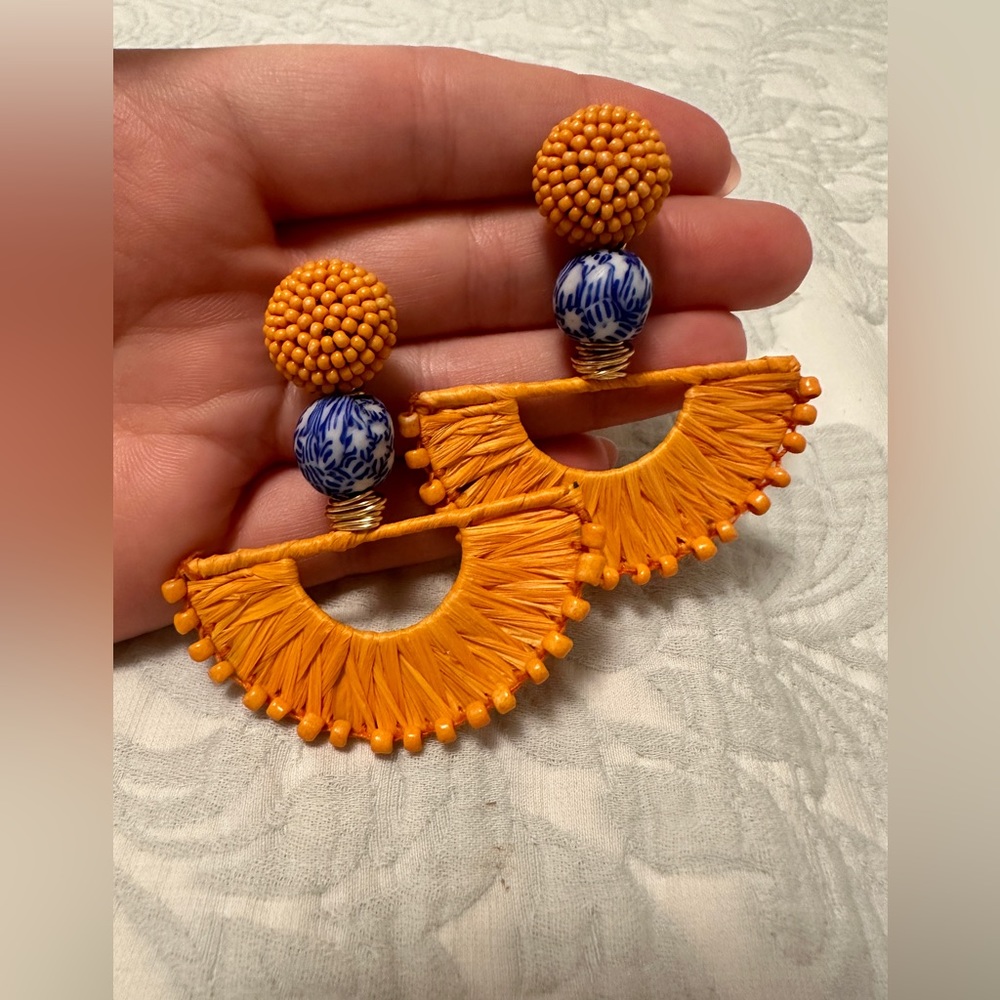 NWOT, boutique hand made earrings, a statement!
